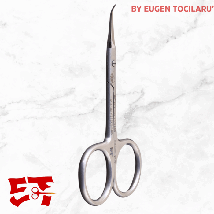 Foarfecă cuticule vârf cârlig PRO ECS-5859 21mm - imagine 4