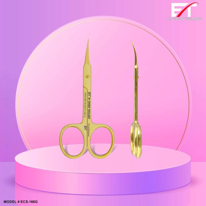 Foarfecă cuticule ECS-166 GOLD - imagine 4